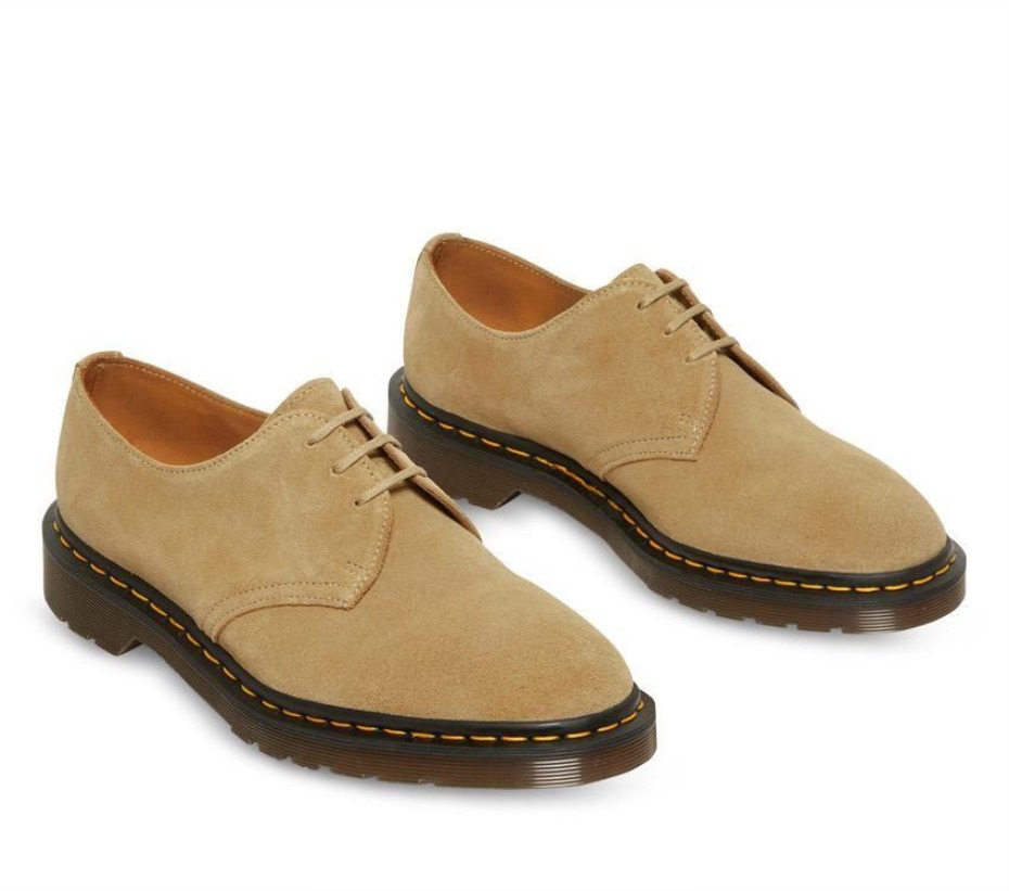 Made In England 1461 Nubuck Dr Martens Greece Ammond Beige