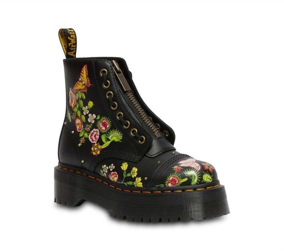 μποτάκια Sinclair Floral Bloom Dr.martens μαύρα
