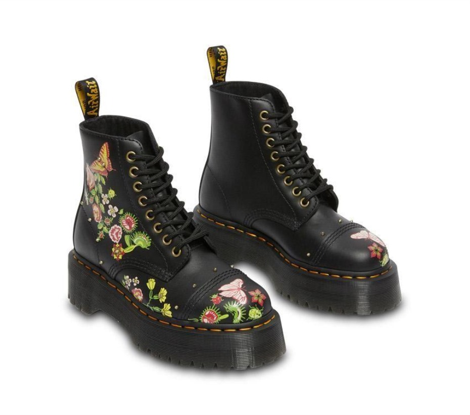 μποτάκια Sinclair Floral Bloom Dr.martens μαύρα