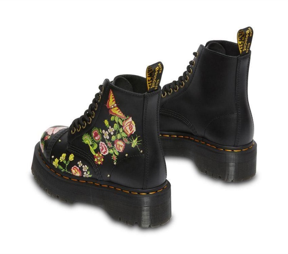 μποτάκια Sinclair Floral Bloom Dr.martens μαύρα