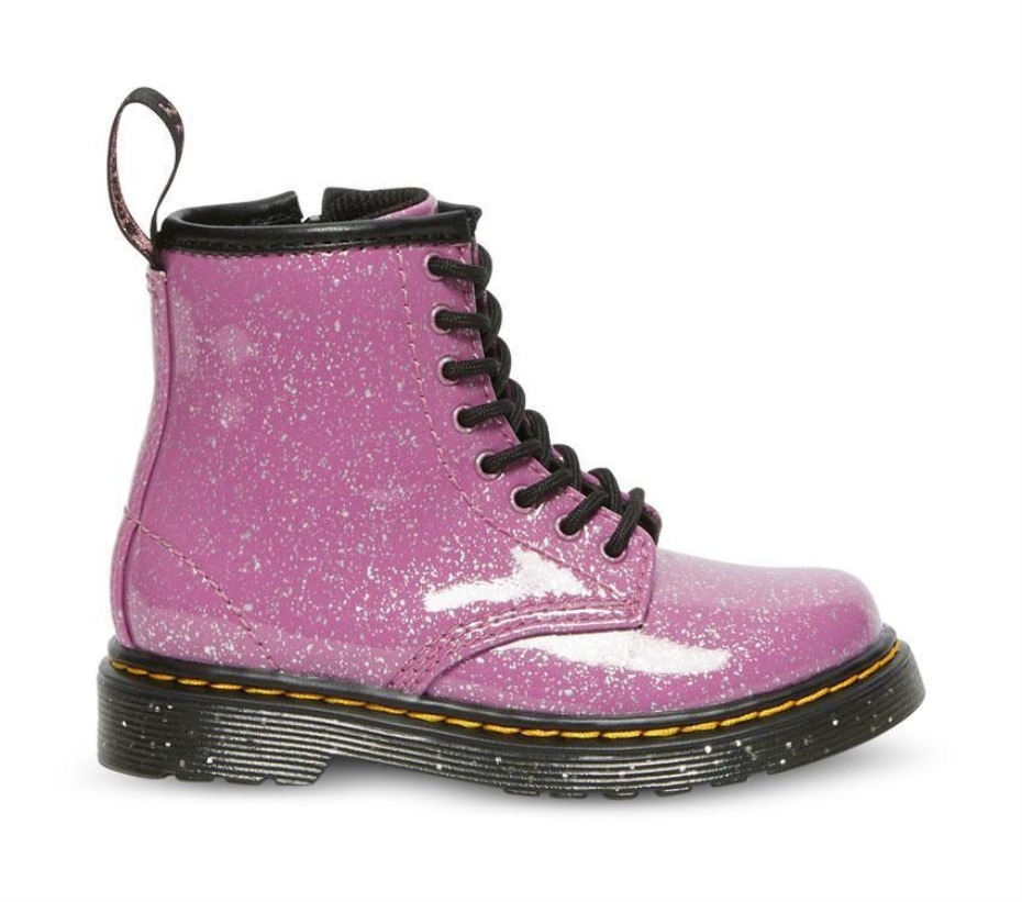 μποτάκια Dr.martens σκούρο ροζ Toddler 1460 Glitter