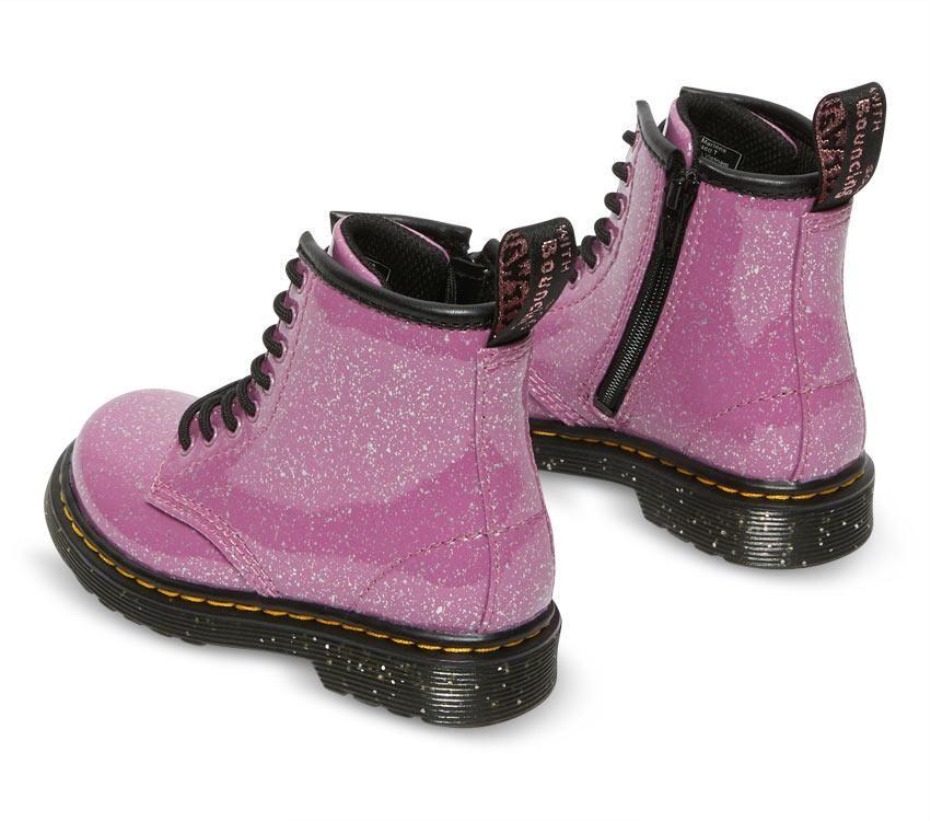 μποτάκια Dr.martens σκούρο ροζ Toddler 1460 Glitter