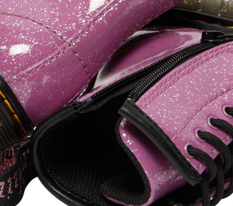 μποτάκια Dr.martens σκούρο ροζ Toddler 1460 Glitter