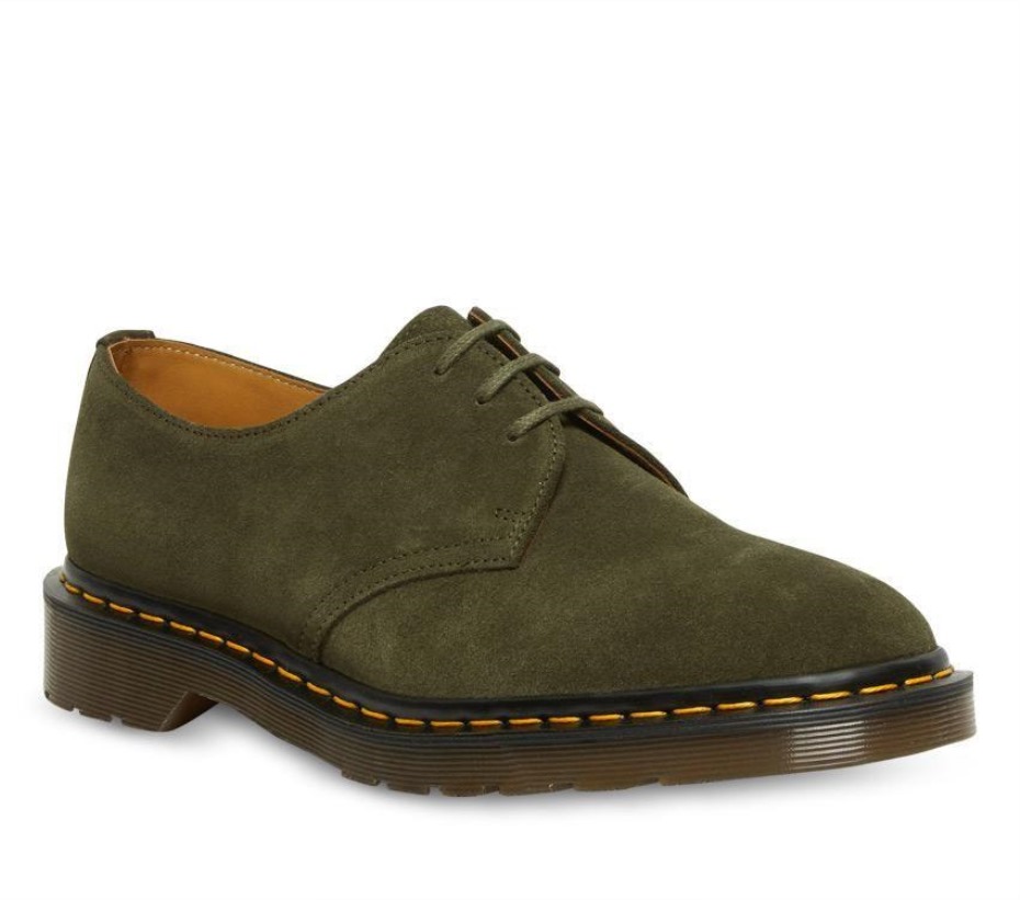 Made In England 1461 Nubuck Dr Martens Greece Forest Green Buck Suede