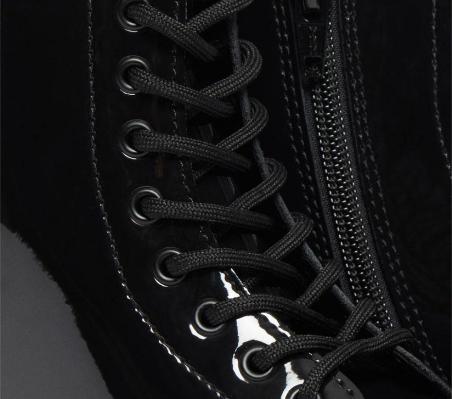 μποτάκια Junior Sinclair Bex λουστρίνι μαύρη πατέντα μπότες Dr.martens