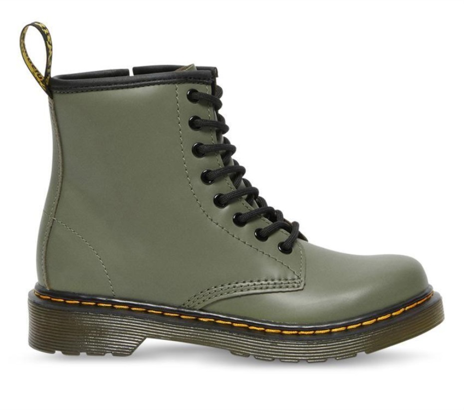μπότες Dr.martens Juniors 1460 λείο χακί πράσινο Romario