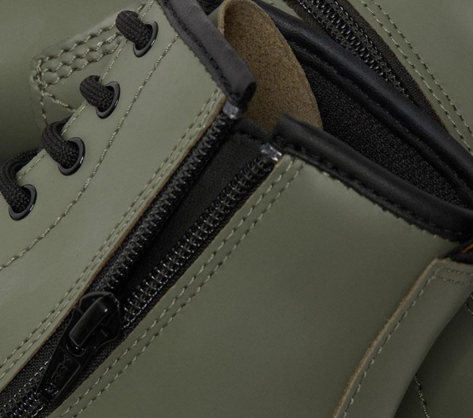 μπότες Dr.martens Juniors 1460 λείο χακί πράσινο Romario