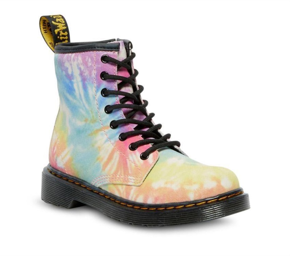 Multi Tie Dye Kids Junior 1460 Tie Dye μπότες Dr.martens