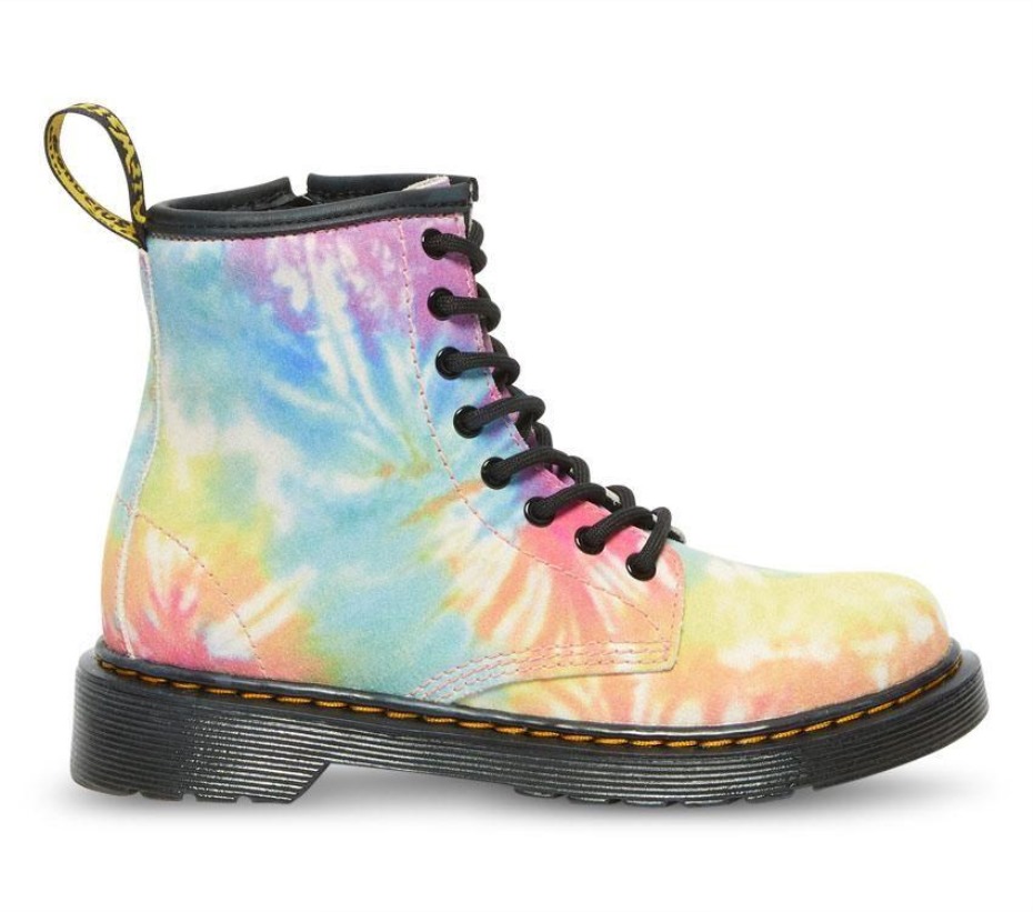 Multi Tie Dye Kids Junior 1460 Tie Dye μπότες Dr.martens