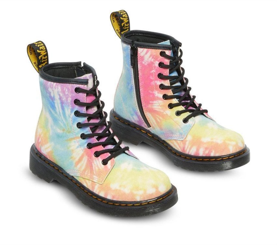 Multi Tie Dye Kids Junior 1460 Tie Dye μπότες Dr.martens
