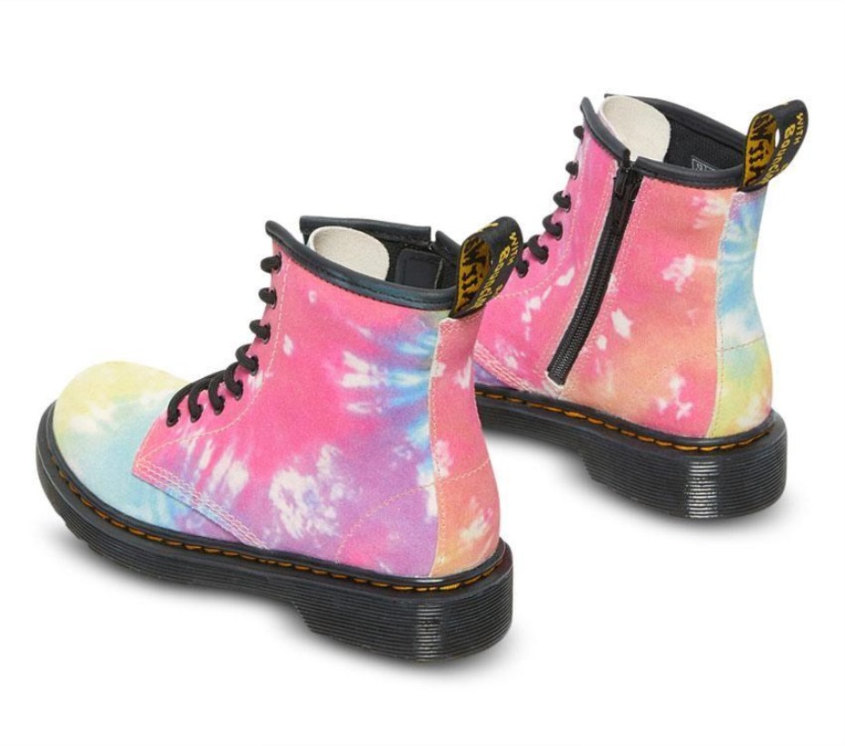 Multi Tie Dye Kids Junior 1460 Tie Dye μπότες Dr.martens