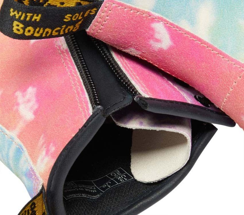 Multi Tie Dye Kids Junior 1460 Tie Dye μπότες Dr.martens