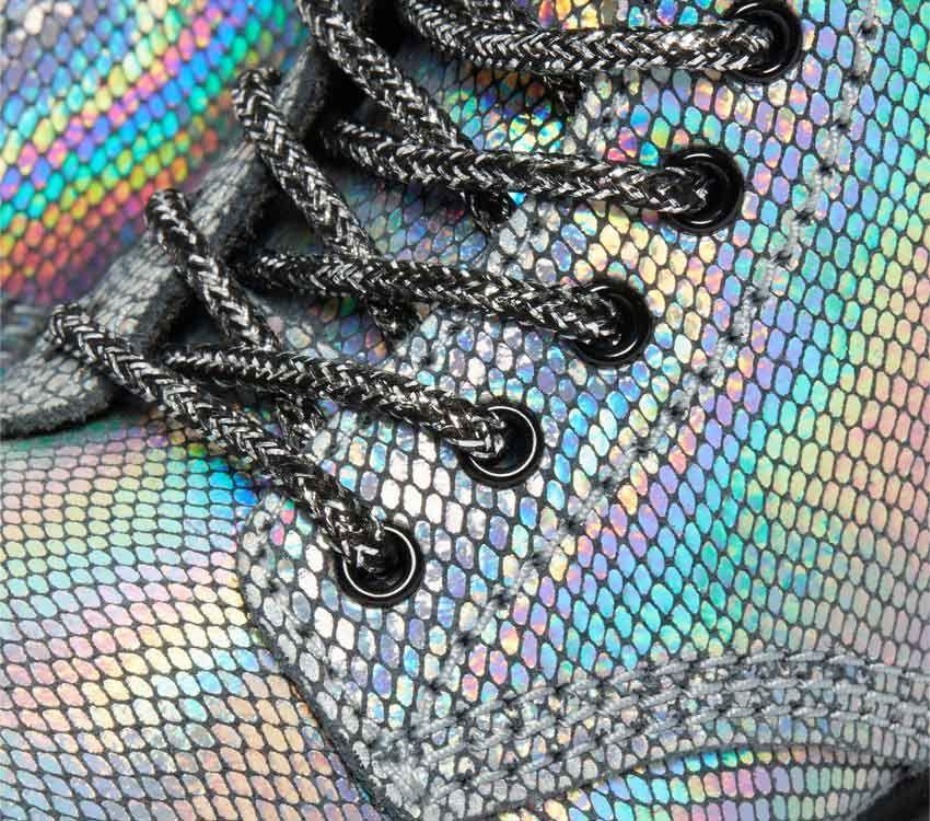 μπότες Dr.martens Toddler 1460 ιριδίζον ερπετό ασήμι/glory Silver