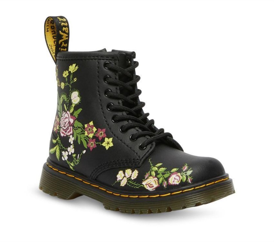 Toddler 1460 Floral Bloom Bloom K (μαύρες) μπότες Dr.martens