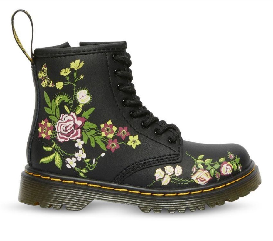 Toddler 1460 Floral Bloom Bloom K (μαύρες) μπότες Dr.martens