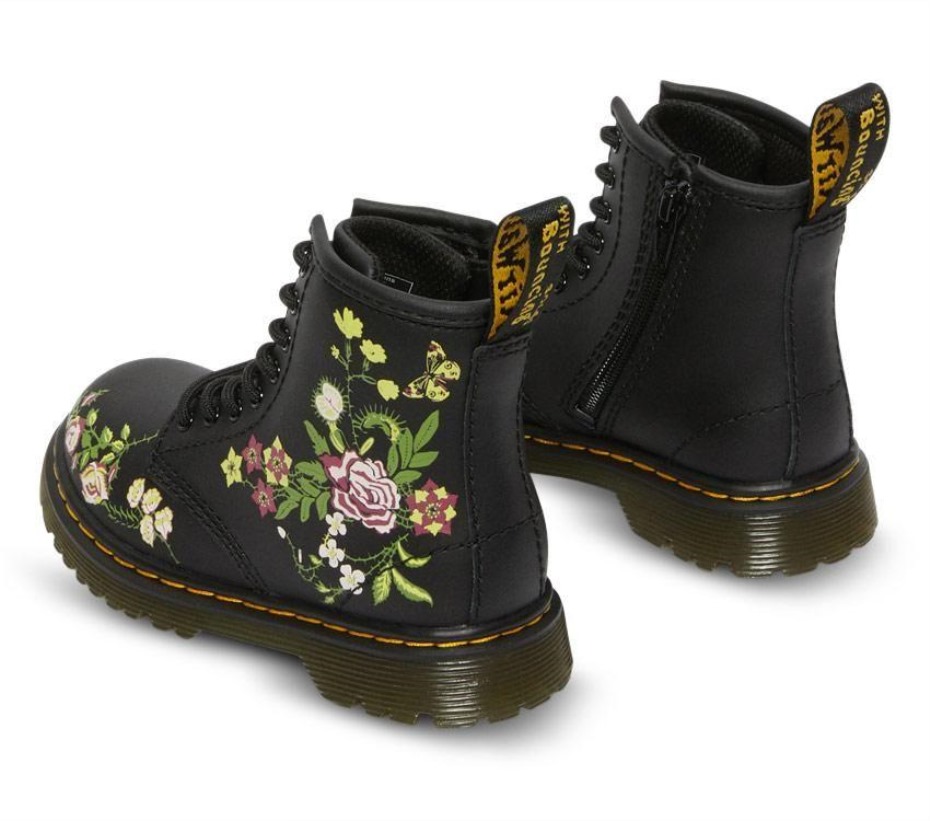 Toddler 1460 Floral Bloom Bloom K (μαύρες) μπότες Dr.martens