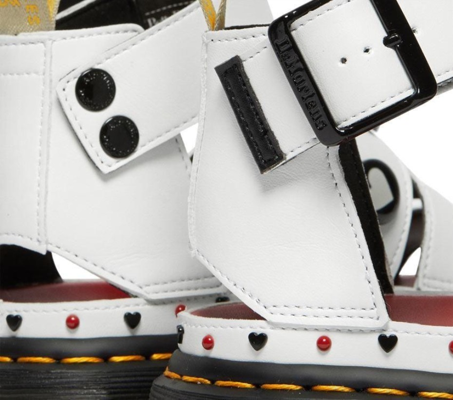 Betty Boop Clarissa Ii τετράγωνο πέδιλο Dr Martens Greece λευκό