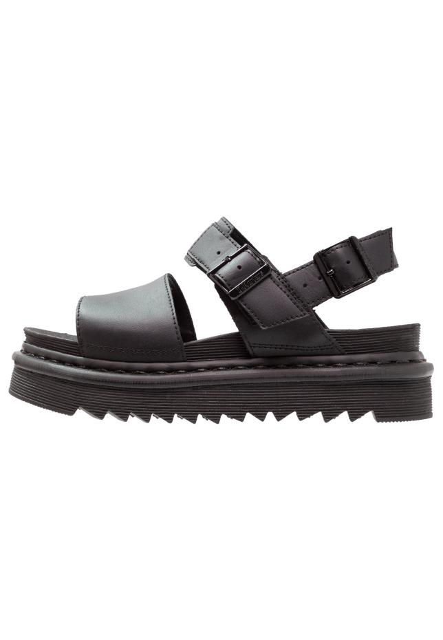 Dr Martens Greece Voss Platform πέδιλα μαύρα