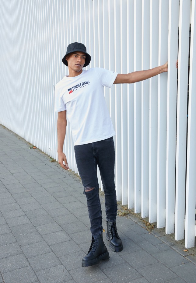 μαύρα Vegan Jadon Ii μονό μποτάκια με κορδόνια Dr Martens Greece