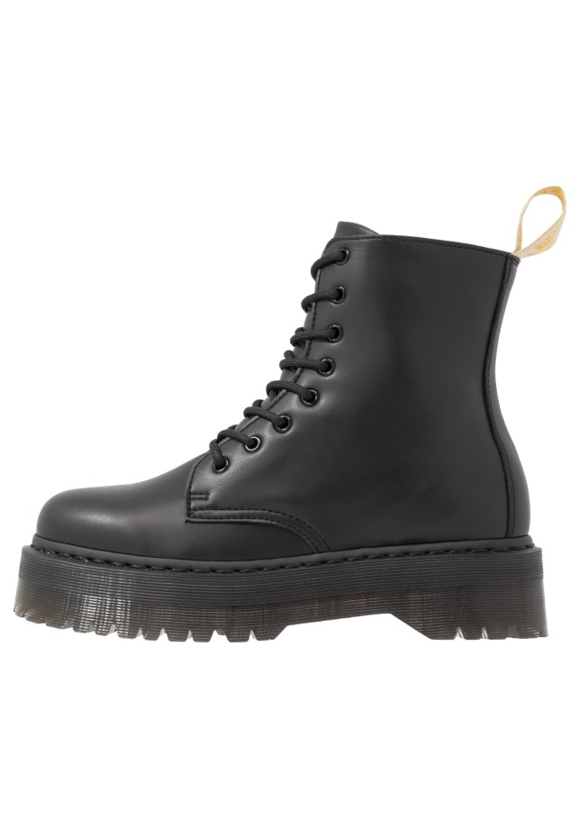 μαύρα Vegan Jadon Ii μονό μποτάκια με κορδόνια Dr Martens Greece