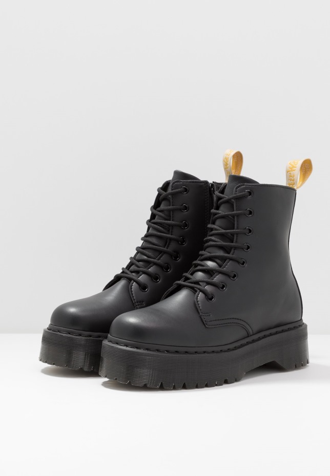 μαύρα Vegan Jadon Ii μονό μποτάκια με κορδόνια Dr Martens Greece