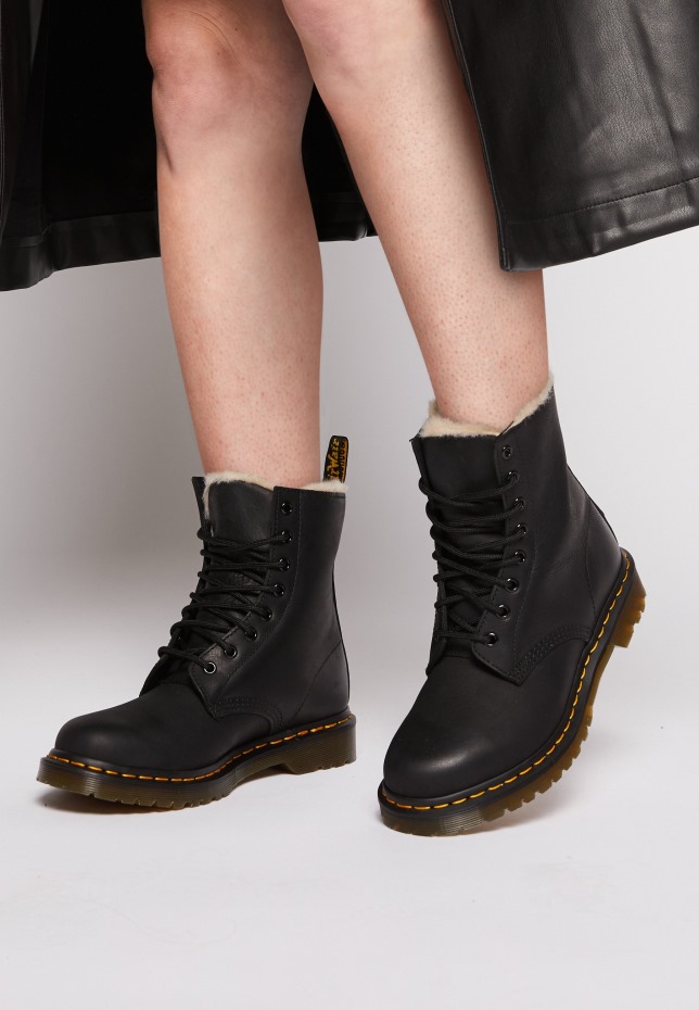 1460 Serena Lace Up Ankle Boots Dr Martens Greece μαύρο