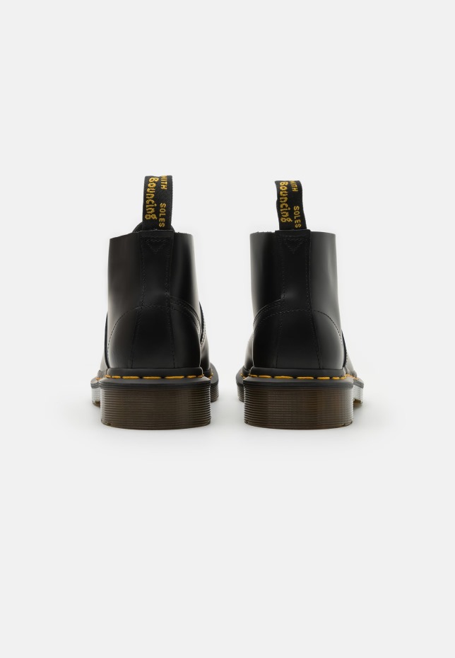 εκκλησιαστική μπότα μαϊμού Unisex μποτάκια με κορδόνια μαύρα λεία Dr Martens Greece