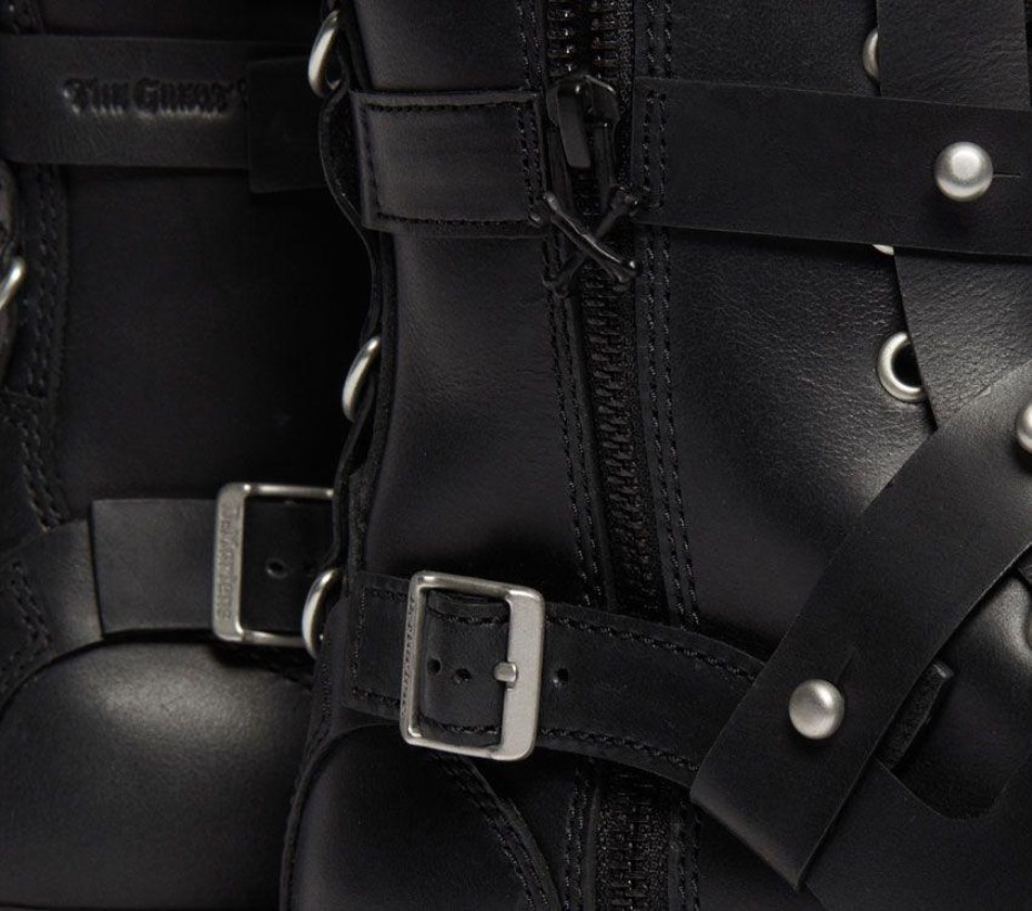 μαύρες λαδώδεις μπότες Jadon Tgf Dr.martens