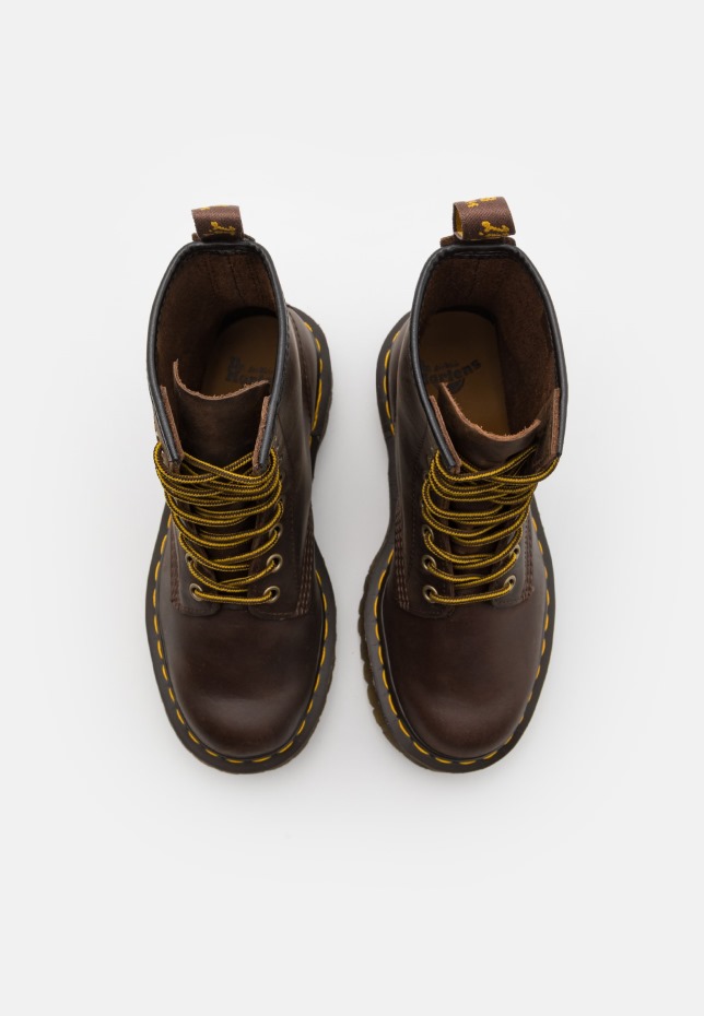 Dr Martens Greece σκούρο καφέ 1460 Bex Unisex μποτάκια με κορδόνια