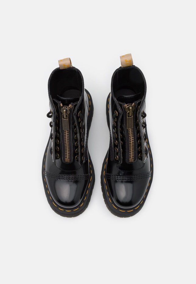 Vegan μποτάκια πλατφόρμας σινκλέρ Dr Martens Greece Black Oxford