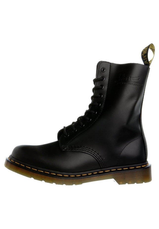 αυθεντικά 1490 10 μποτάκια με κορδόνια μπότες Dr.martens μαύρες