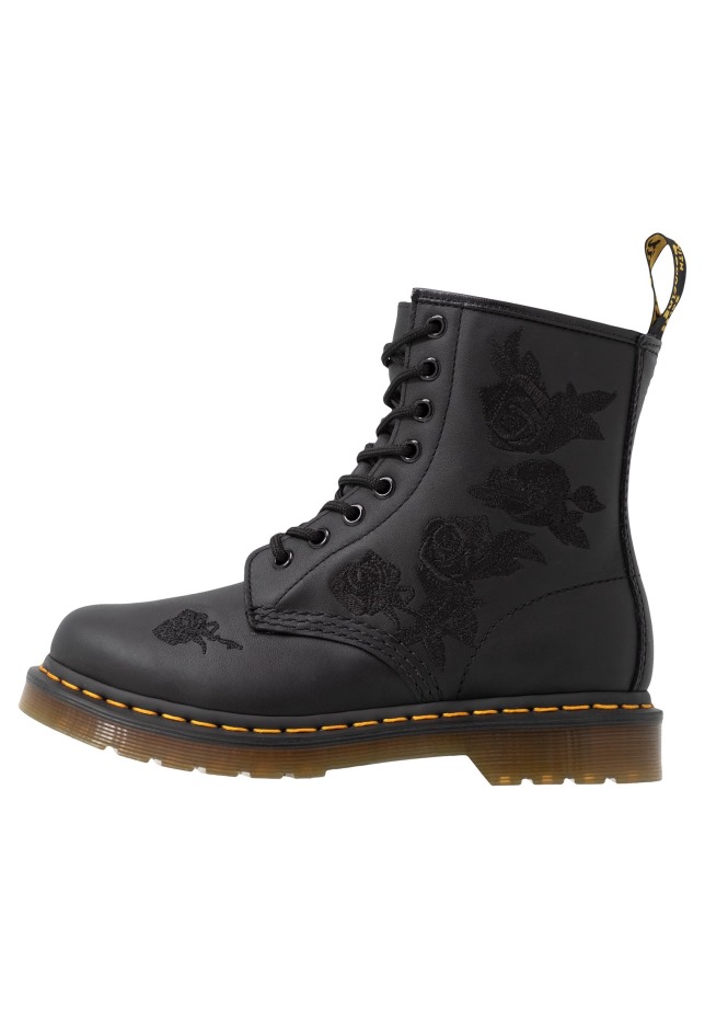 1460 Vonda Mono Lace Up Ankle Boots Dr Martens Greece μαύρο