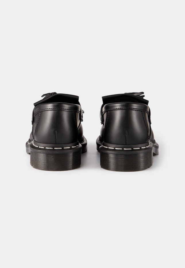 Adrian Unisex Slip Ons Black Smooth Dr Martens Greece