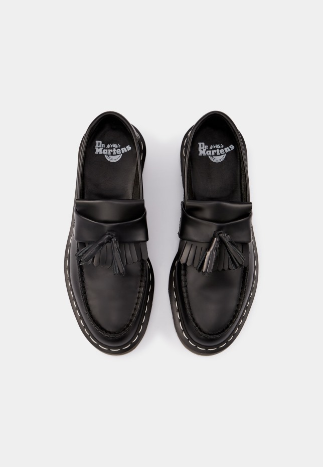 Adrian Unisex Slip Ons Black Smooth Dr Martens Greece