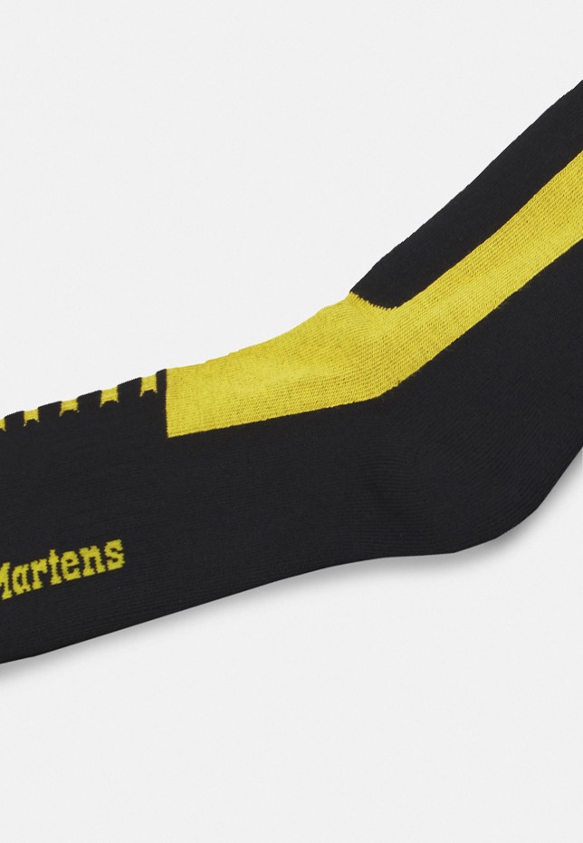 μαύρη/κίτρινη διπλή κάλτσα Doc κάλτσες Unisex Dr Martens Greece