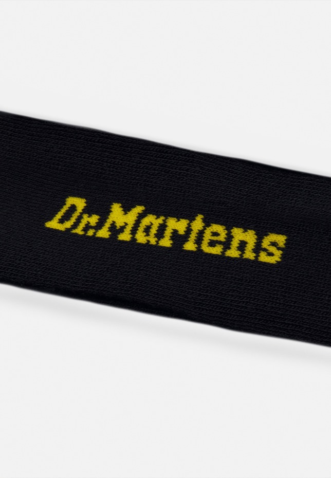 μαύρη/κίτρινη διπλή κάλτσα Doc κάλτσες Unisex Dr Martens Greece