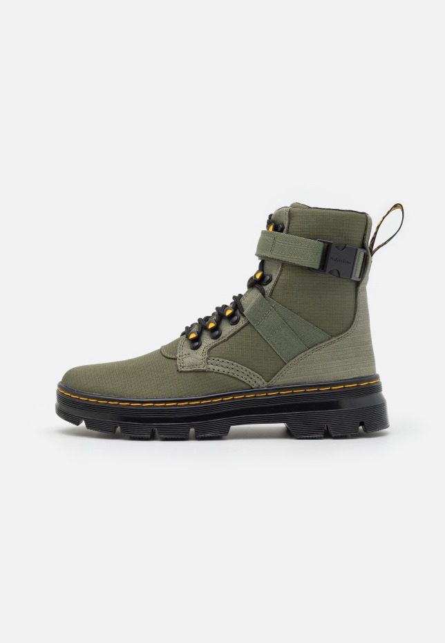 Dr Martens Greece χακί πράσινες χτένες τεχνολογίας Unisex με κορδόνια μέχρι τον αστράγαλο