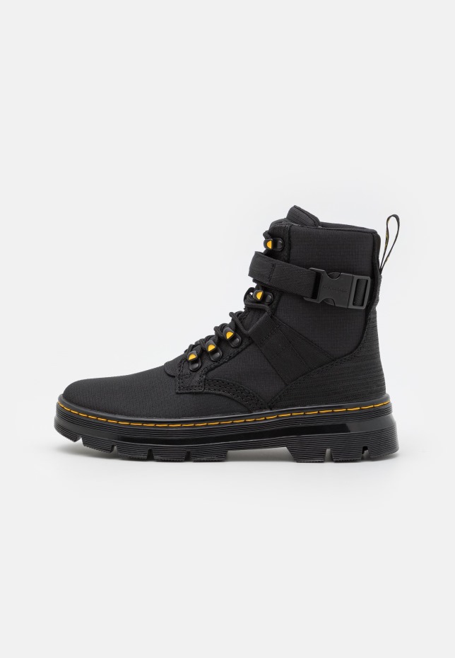 μαύρα Dr Martens Greece Combs Tech Ii Unisex μποτάκια με κορδόνια