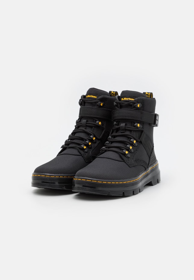 μαύρα Dr Martens Greece Combs Tech Ii Unisex μποτάκια με κορδόνια