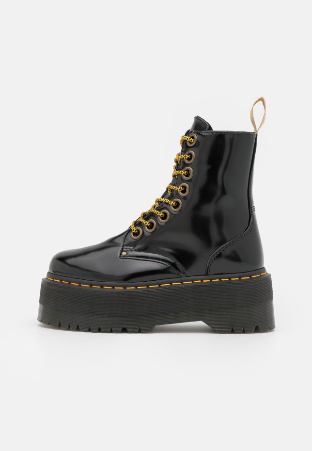μαύρα Oxford Vegan Jadon Max μποτάκια με πλατφόρμα Dr Martens Greece