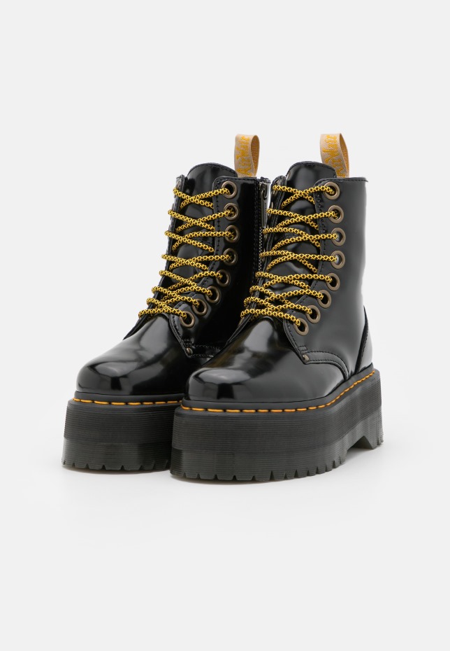μαύρα Oxford Vegan Jadon Max μποτάκια με πλατφόρμα Dr Martens Greece