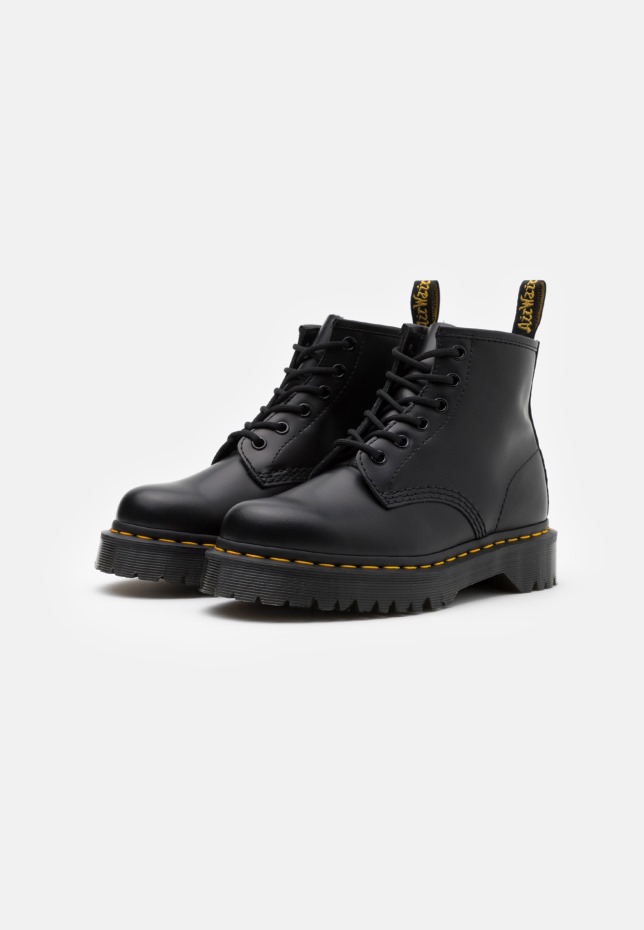 μαύρα λεία Dr Martens Greece 101 Bex Lace Up Ankle Boots
