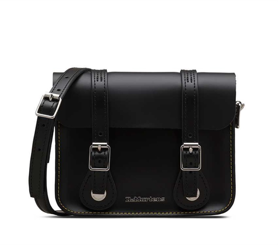 Dr Martens Greece 7 Kiev δερμάτινη τσάντα μαύρο