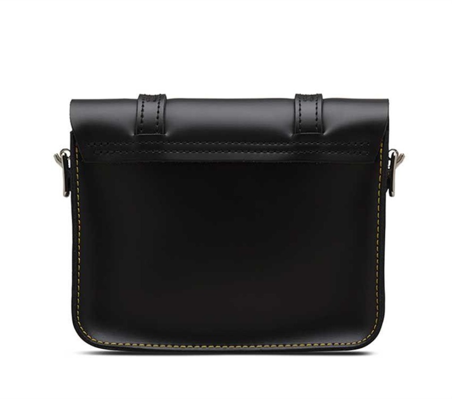 Dr Martens Greece 7 Kiev δερμάτινη τσάντα μαύρο