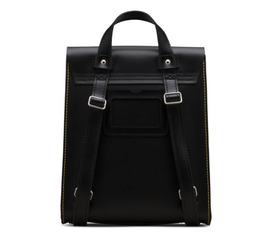 μαύρο Dr Martens Greece μίνι δερμάτινο σακίδιο