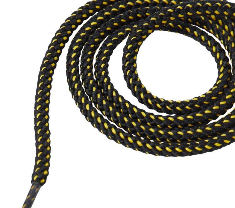 Dr Martens Greece 100cm κουτί Indust δαντέλα μαύρο/κίτρινο στρογγυλό