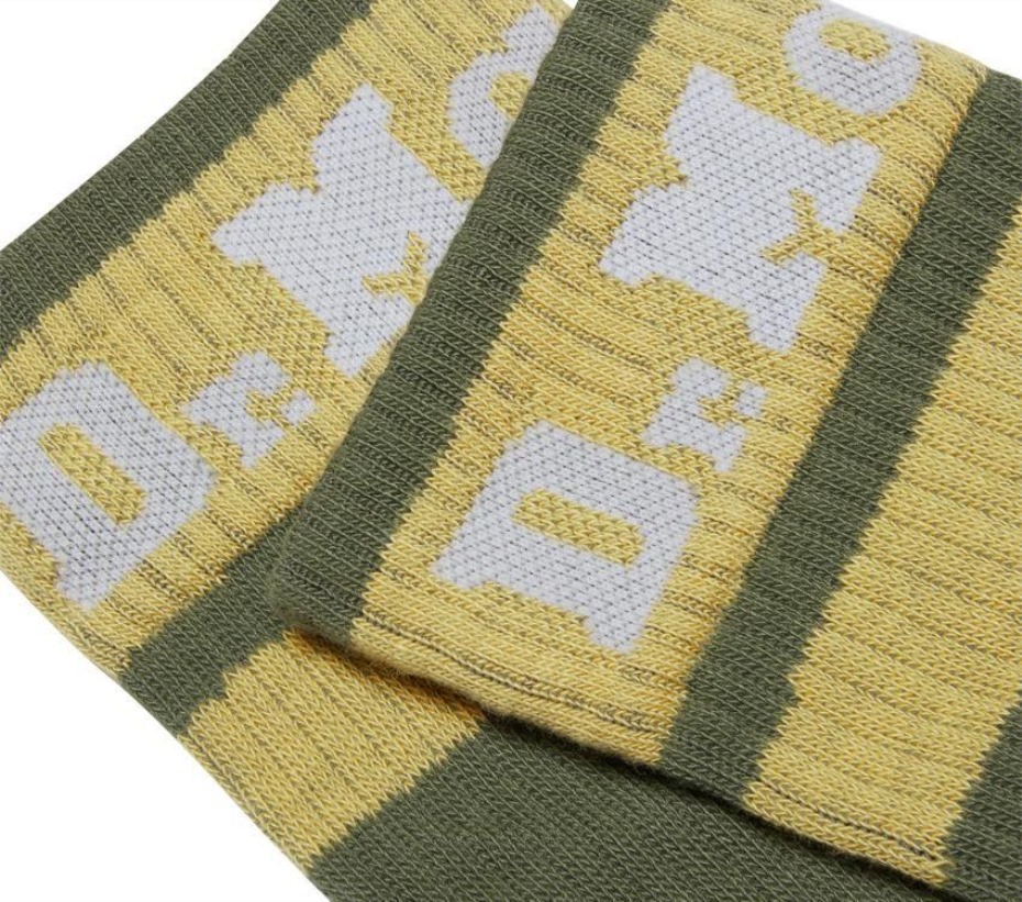 Dr Martens Greece κάλτσα από μαύρο βαμβακερό μείγμα αθλητικό λογότυπο