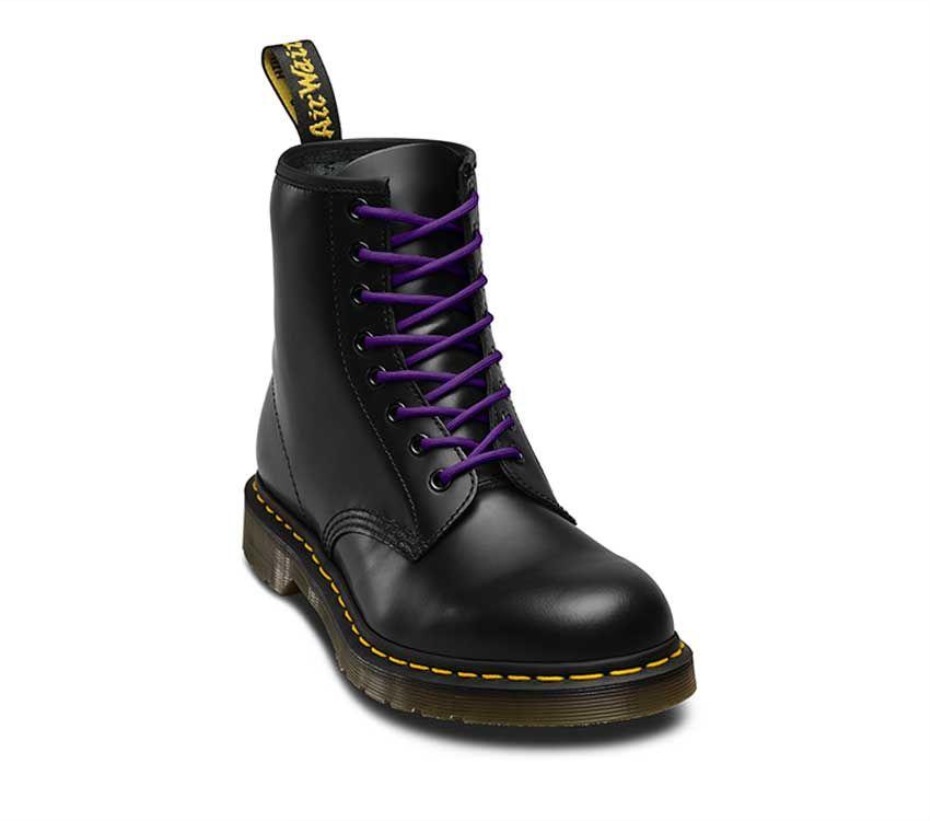 140cm στρογγυλά κορδόνια (8 10 μάτια) μωβ Dr Martens Greece