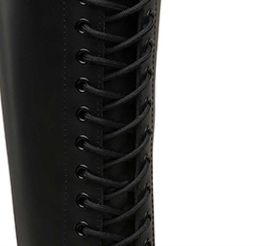 μαύρο στρογγυλό Dr Martens Greece 240cm στρογγυλά κορδόνια (18 20 μάτι)