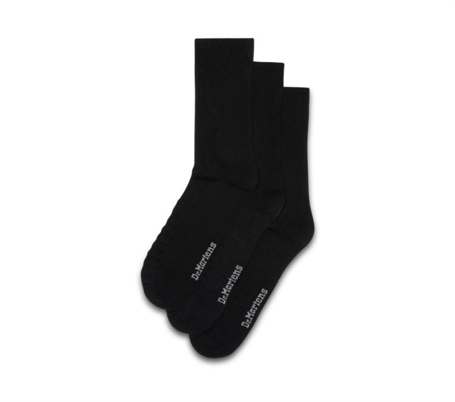 χαρμάνι μαύρου βαμβακιού Dr Martens Greece διπλή κάλτσα Doc 3τμχ